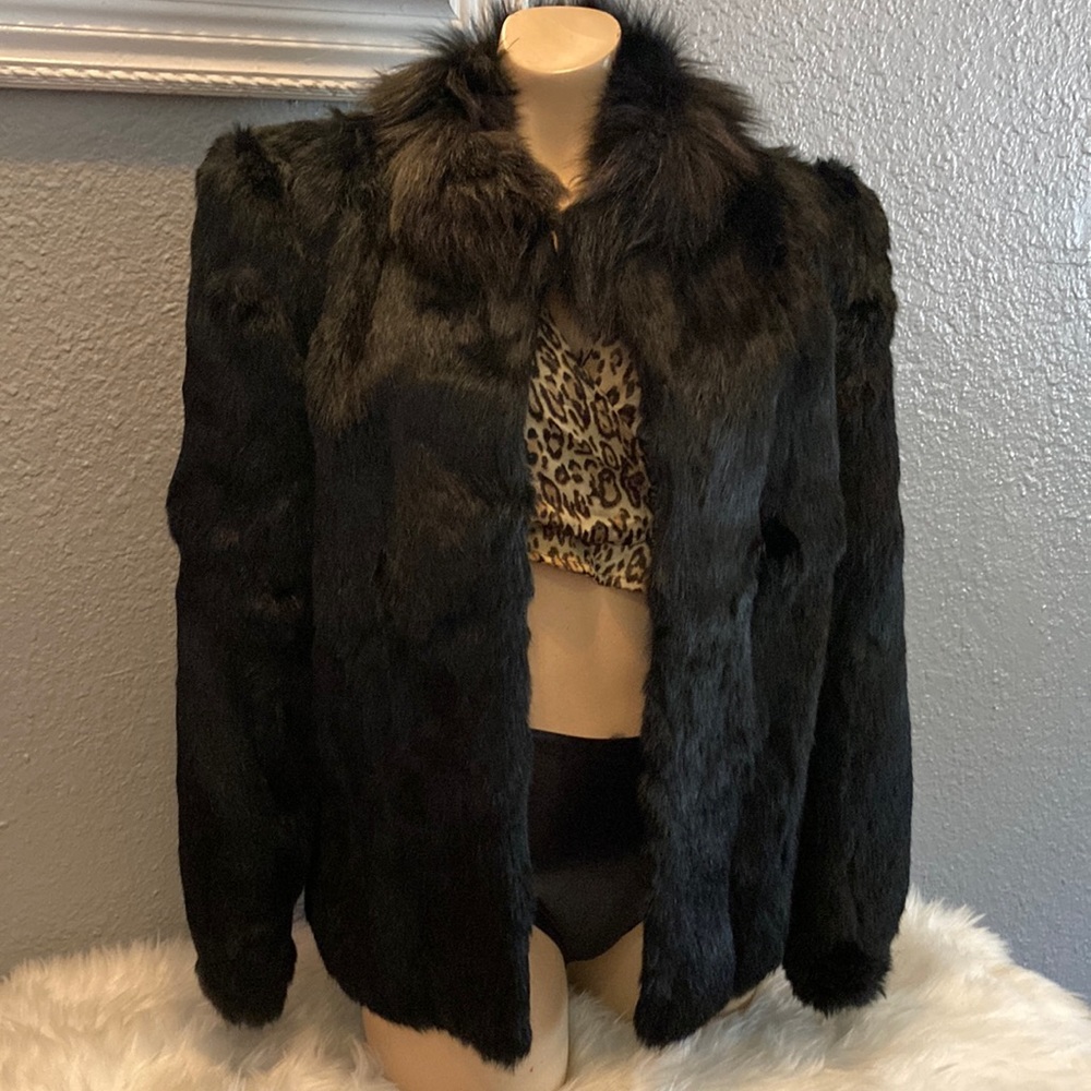 Vintage Black Fur Coat